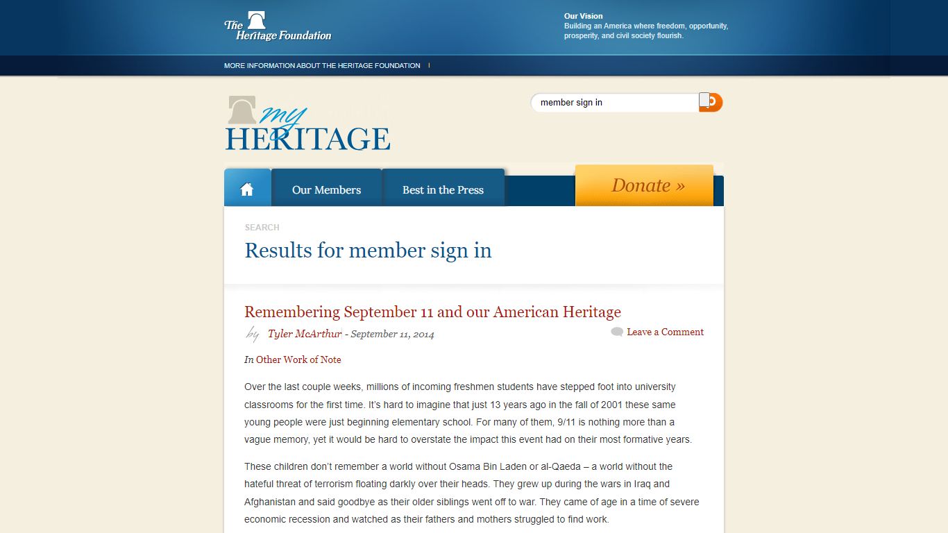 member sign in | myHeritage